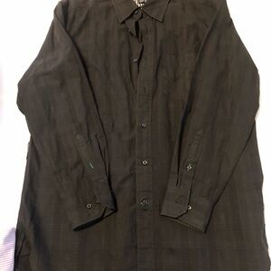 Tommy Hilfiger Black and Yellow Checkered Shirt